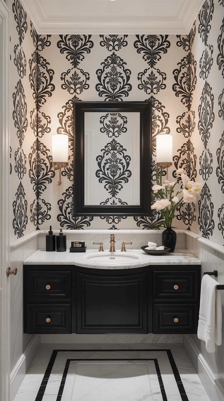 15 Stunning Guest Bathroom Wallpaper Ideas for a Stylish Makeover