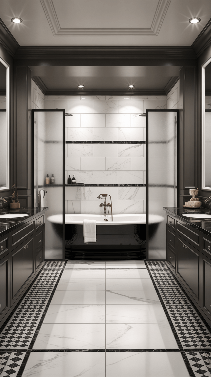 15 Beautiful Black Marble Bathroom Ideas for Timeless Luxury