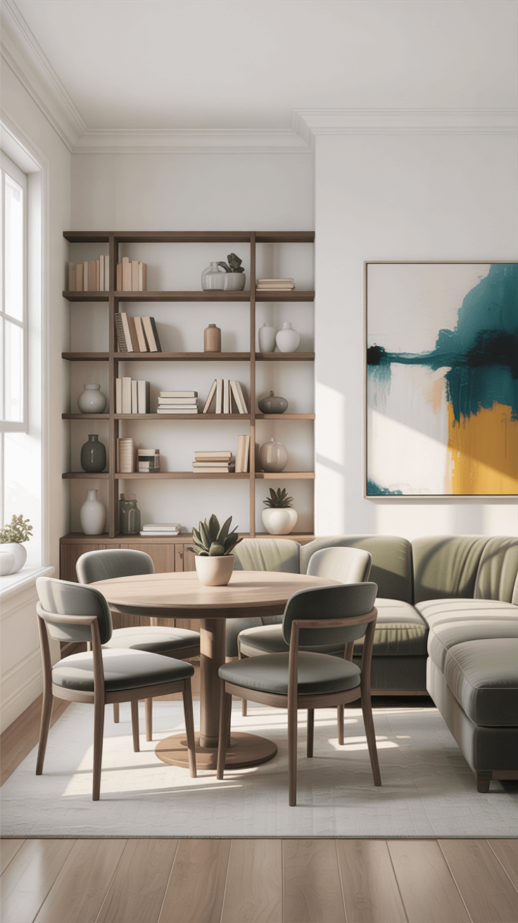 15 Creative Small Living and Dining Room Combo Ideas