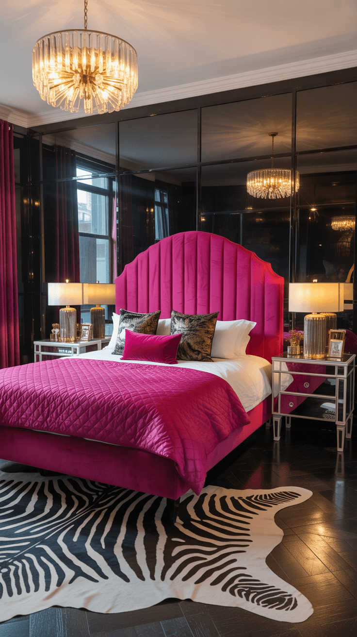 15 Black and Pink Bedroom Ideas That Are Anything But Basic