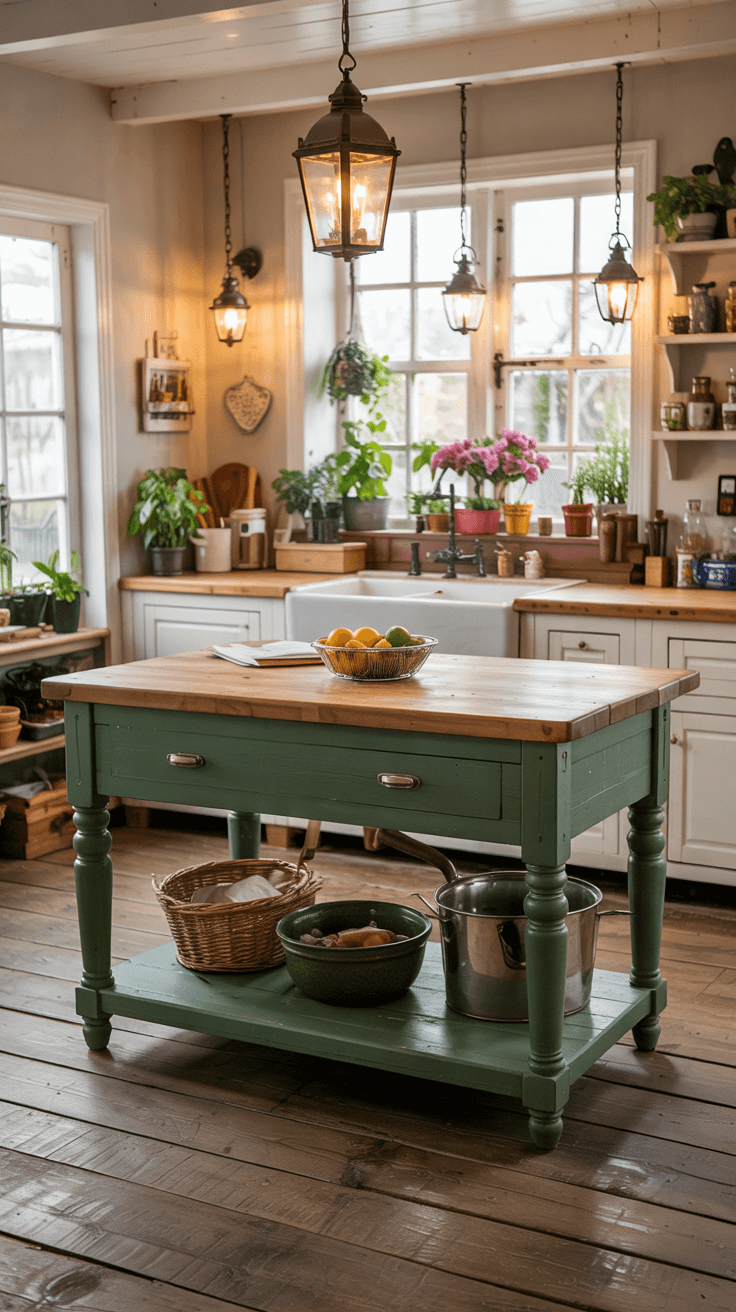Picture of 15 Stunning Green Kitchen Island Ideas for Modern Home Style