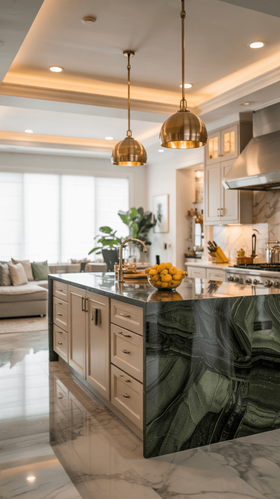 15 Stunning Green Countertops Kitchen Ideas for Modern Homes - Tops For Green Kitchen Countertops
