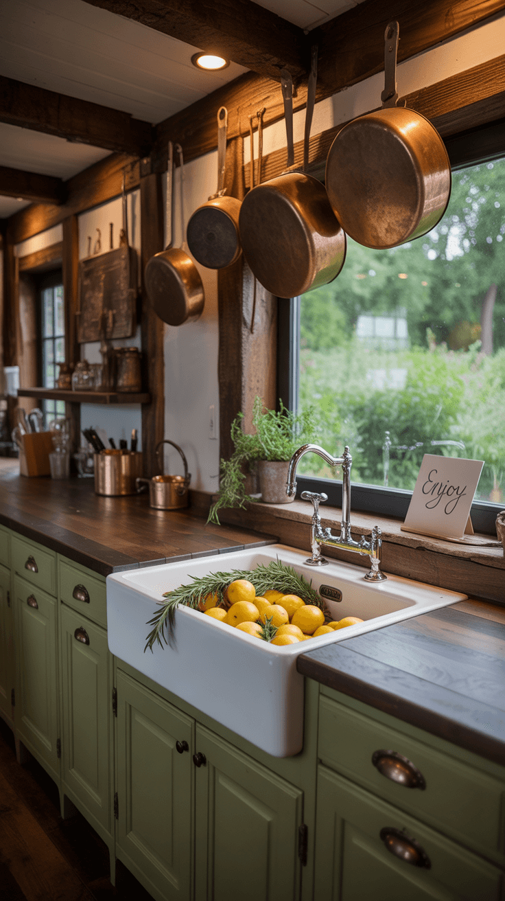 15 Beautiful Green and Brown Kitchen Ideas for Cozy Spaces