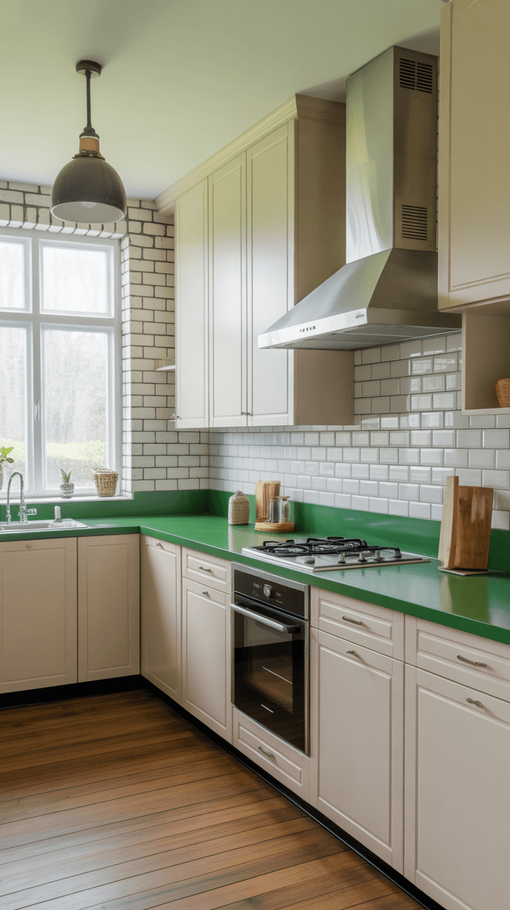 15 Stunning Green Countertops Kitchen Ideas for Modern Homes