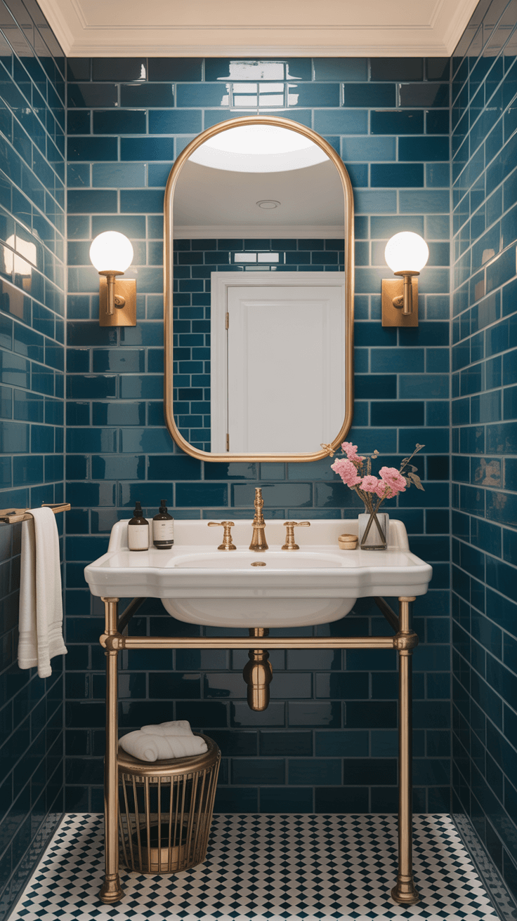 15 Gorgeous Blue Tile Bathroom Designs for Tranquil Spaces