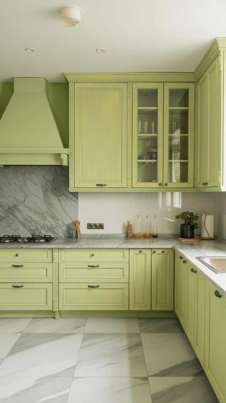 15 Beautiful Light Green Kitchen Ideas and Stylish Color Combos