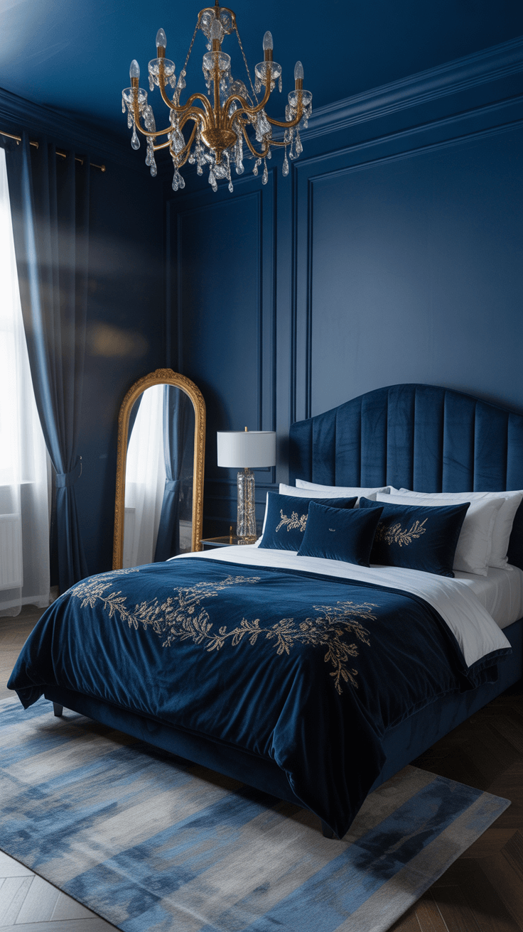 15 Navy Blue Bedroom Aesthetic Ideas: Because Basic Beige is Boring