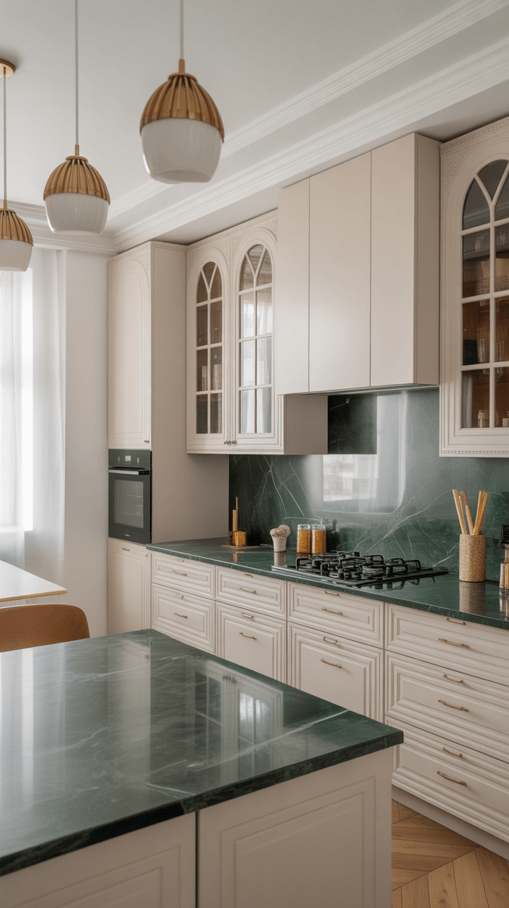 15 Stunning Green and Gold Kitchen Ideas for Elegant Homes