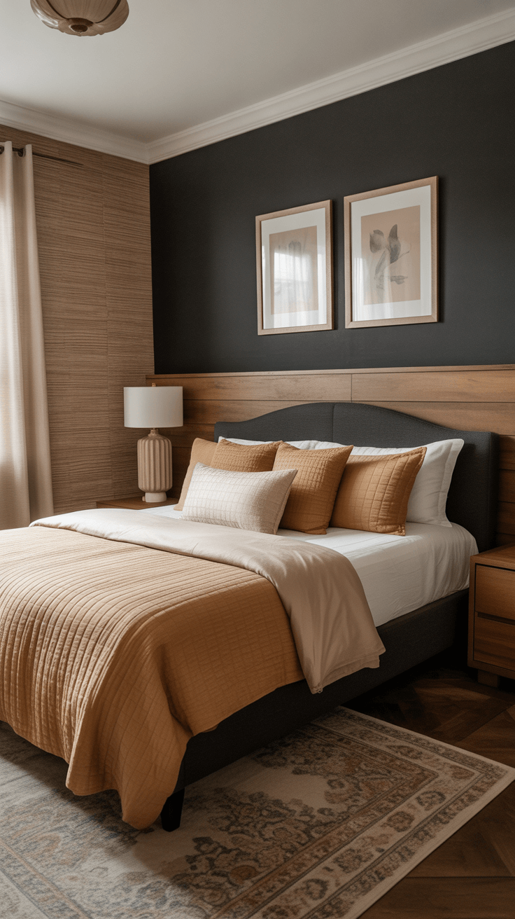 15 Black and Tan Bedroom Ideas That Are Anything But Basic