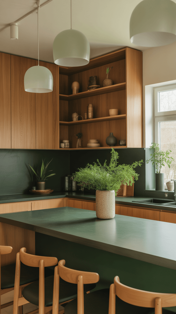 15 Stunning Green Countertops Kitchen Ideas for Modern Homes
