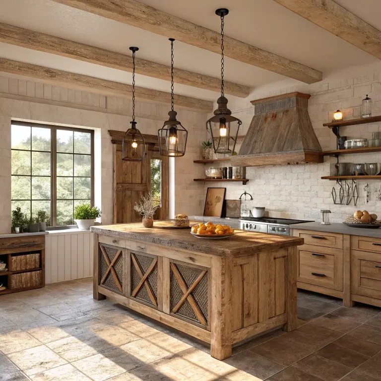 15 Stunning Rustic Farmhouse Kitchen Island Ideas for Cozy Spaces