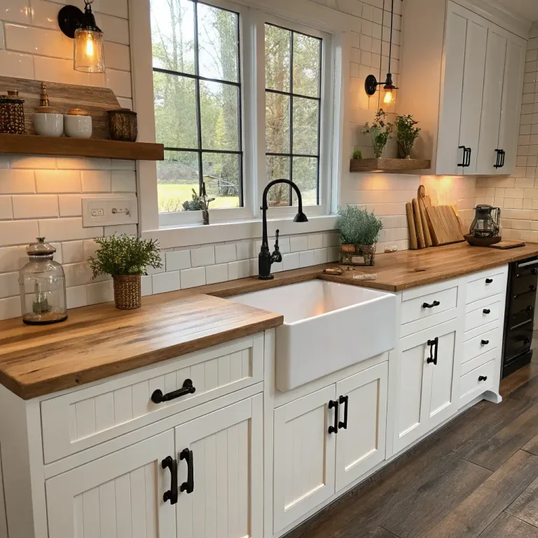 15 Stunning Farmhouse Kitchen Cabinets Ideas and Cozy Style Tips