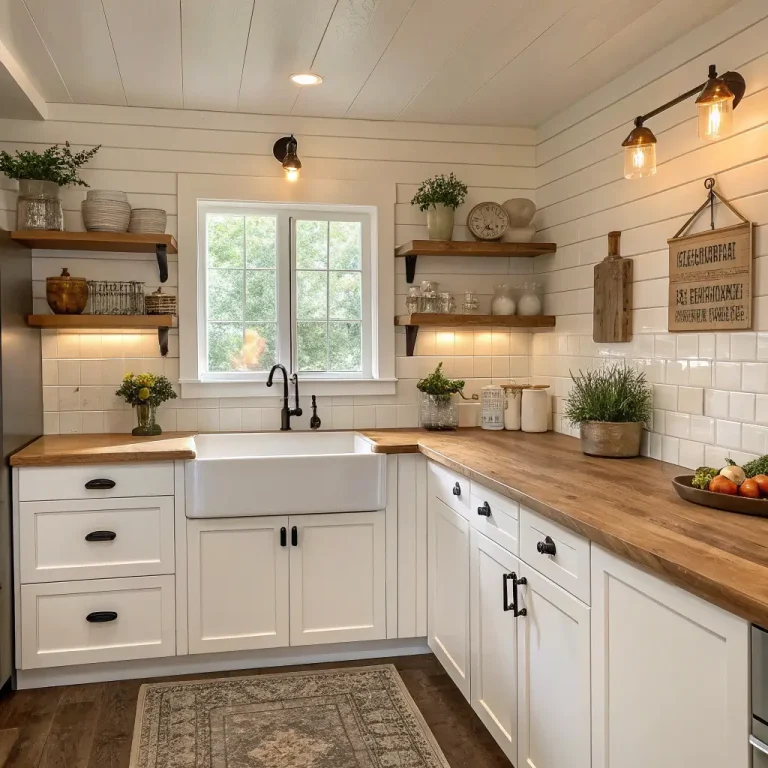 15 Stunning White Farmhouse Kitchen Ideas and Cozy Design Tips