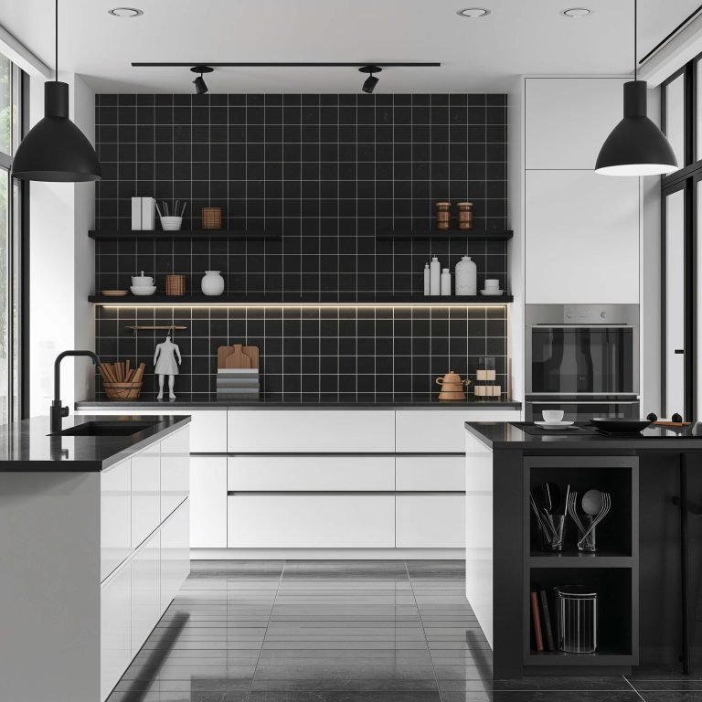 15 Stunning Black and White Tile Kitchen Ideas for Modern Spaces