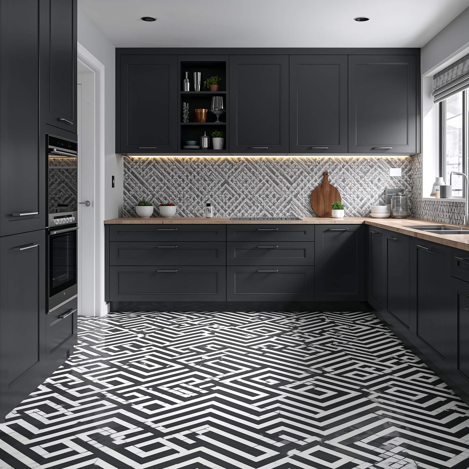 15 Stunning Black and White Tile Kitchen Ideas for Modern Spaces