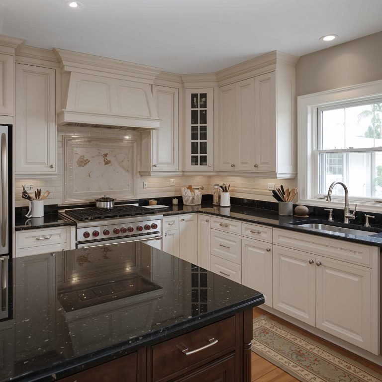 15 Stunning Black Granite Countertops Kitchen Ideas for Dream Homes