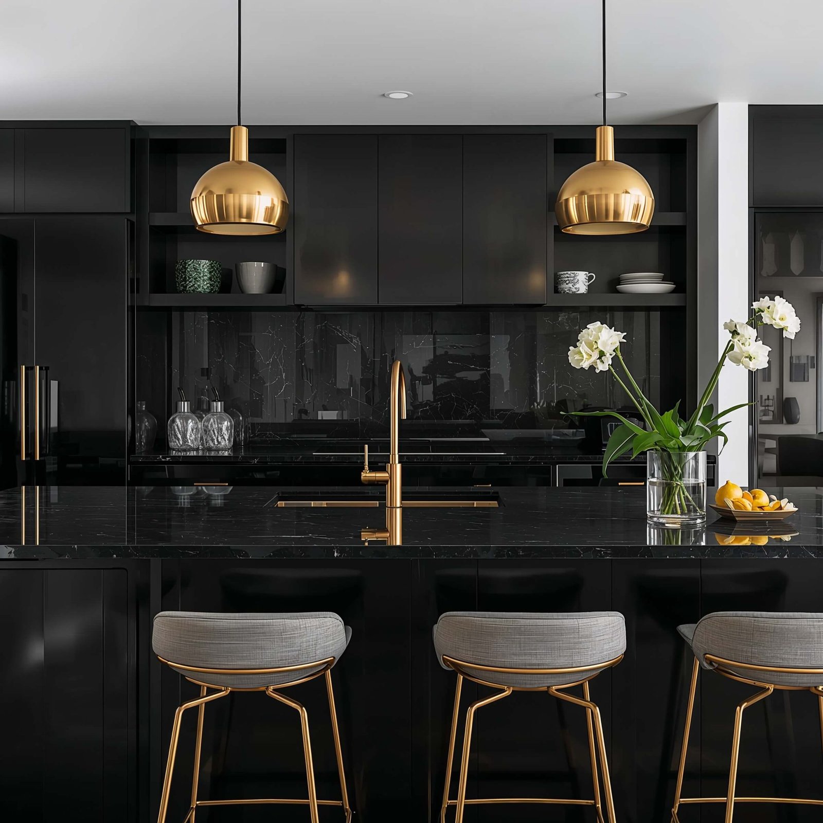 15 Stunning Black and Gold Kitchen Ideas for Luxe Spaces