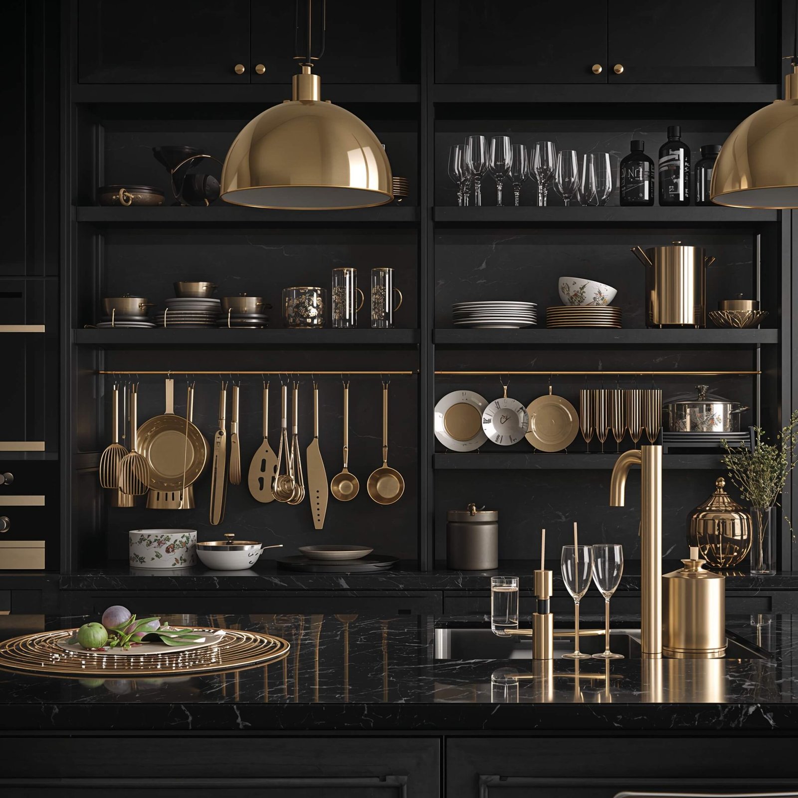 15 Stunning Black and Gold Kitchen Ideas for Luxe Spaces