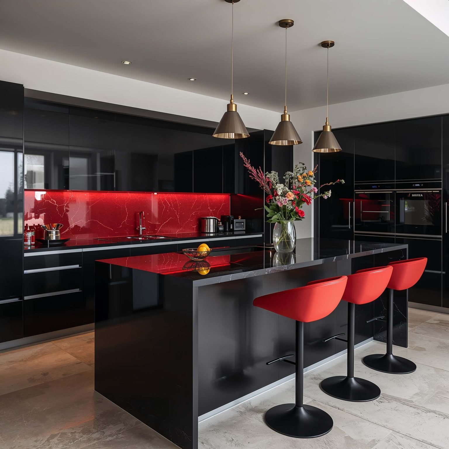 15 Stunning Black Countertops Kitchen Color Schemes Ideas for Style