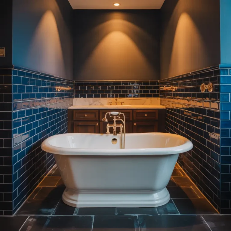 15 Creative Blue Subway Tile Bathroom Ideas for Small Rooms