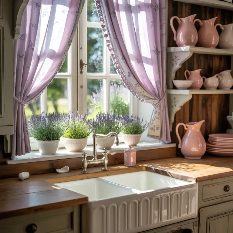 15 Elegant French Country Kitchen Curtains Ideas You’ll Love
