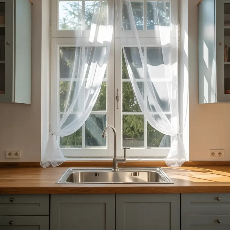15 Gorgeous Kitchen Sink Curtains Ideas to Brighten Your Space