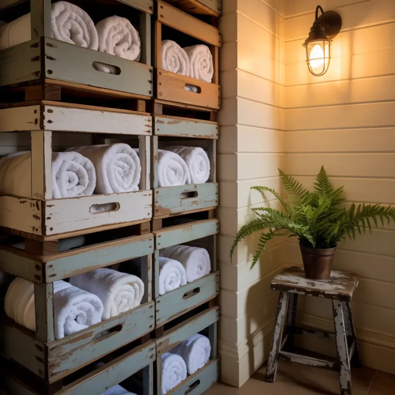15 Easy Bathroom Towel Storage Ideas and Organization Tricks