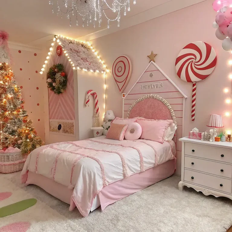 15 Beautiful Pink Christmas Bedroom Ideas to Try This Year