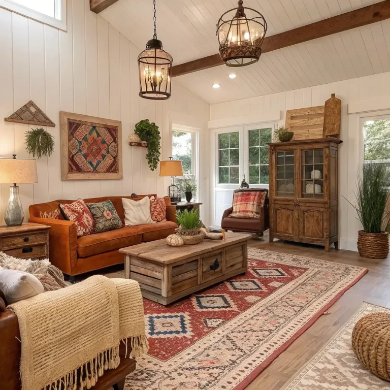 15 Stunning Boho Farmhouse Living Room Ideas to Try Now