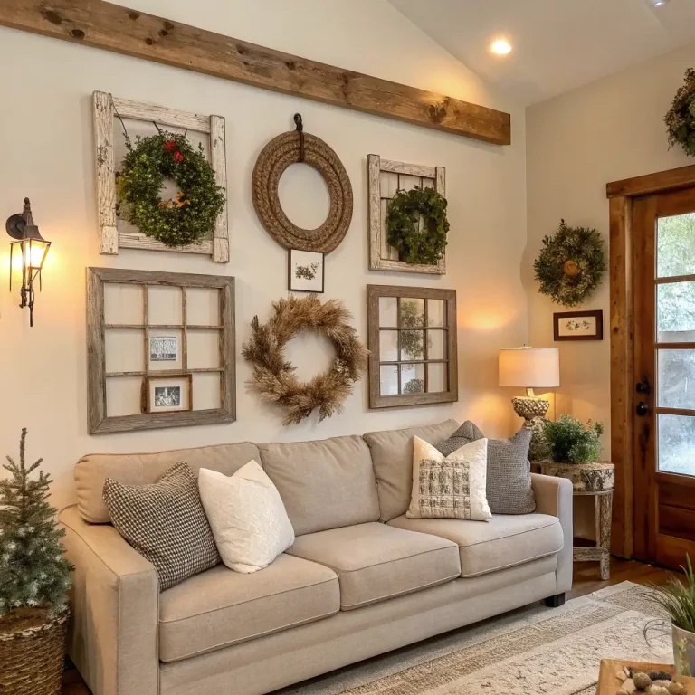 15 Beautiful Farmhouse Living Room Wall Decor Ideas for Inspiration