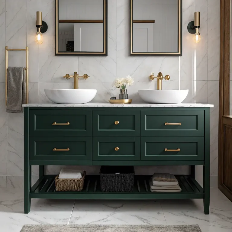 15 Gorgeous Green Bathroom Vanity Ideas to Try Today
