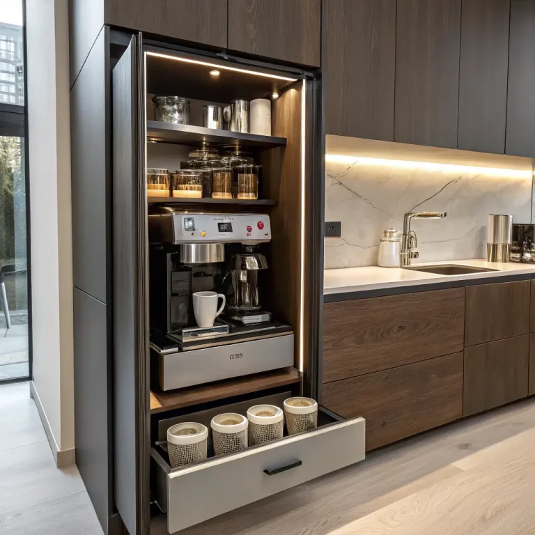15 Modern Coffee Bar Cabinet Ideas to Upgrade Your Home