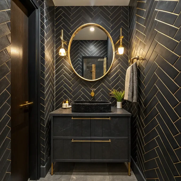 15 Gorgeous Dark Powder Room Ideas to Inspire Your Home
