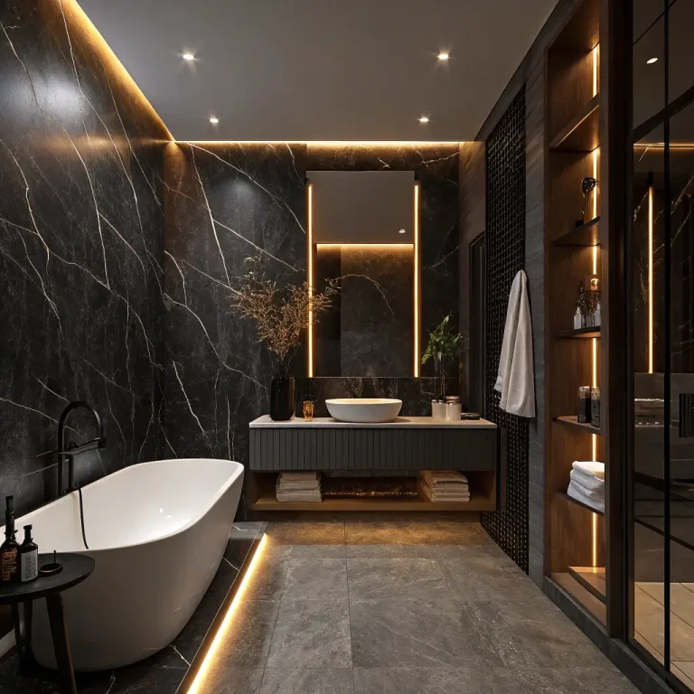 15 Stunning Black Marble Bathroom Ideas and Luxe Design Tips
