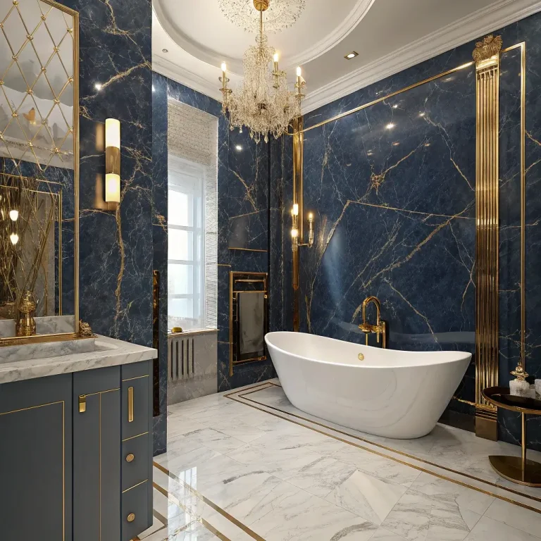 15 Elegant Blue Marble Bathroom Ideas for Modern Homes