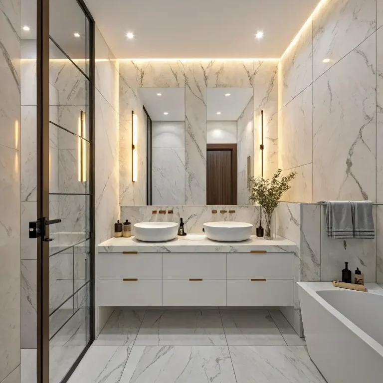 15 Stunning White Marble Tile Bathroom Ideas for Timeless Style