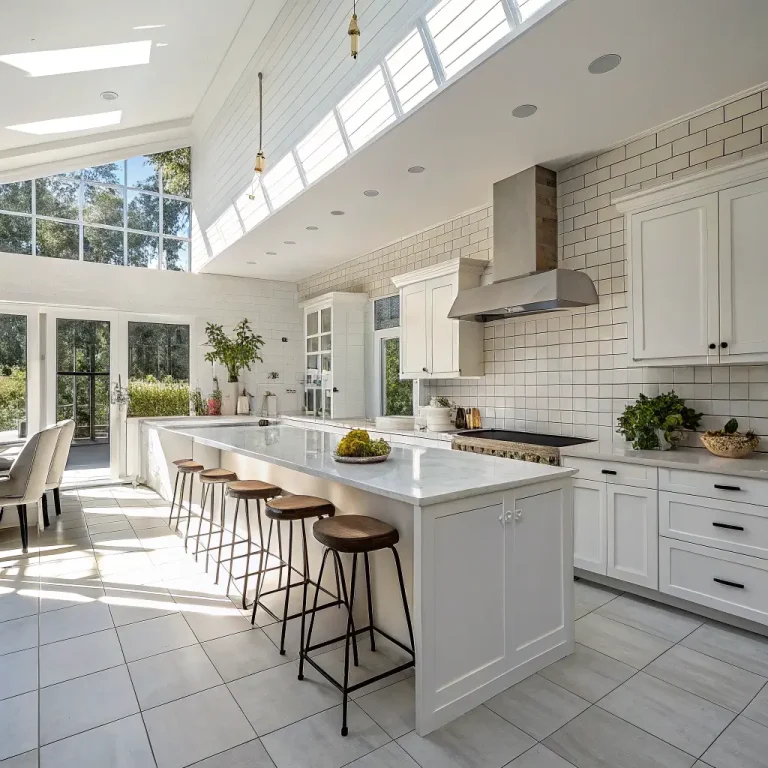 15 Inspiring White Kitchen Tiles Ideas for Dream Kitchens
