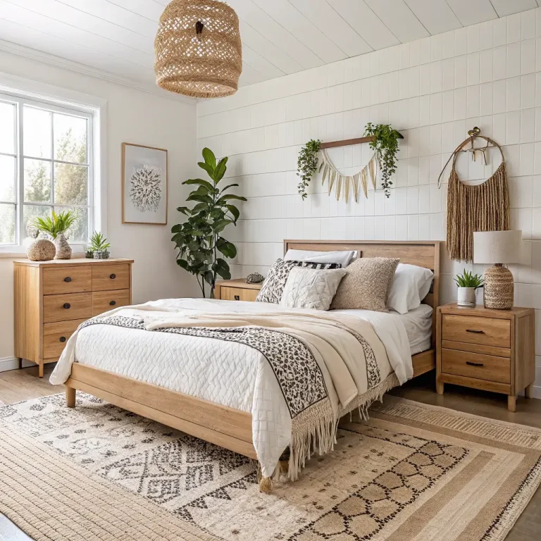 15 Cozy Boho Farmhouse Bedroom Ideas for Warm and Stylish Rooms