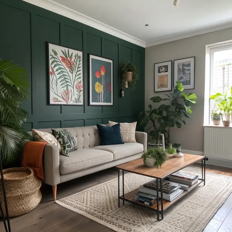 15 Beautiful Dark Green Living Room Ideas and Chic Inspirations