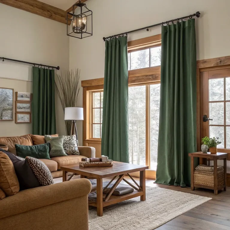 15 Beautiful Green Curtains Living Room Ideas That Actually Work