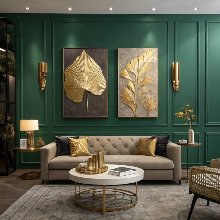 15 Stunning Green and Gold Living Room Ideas to Try