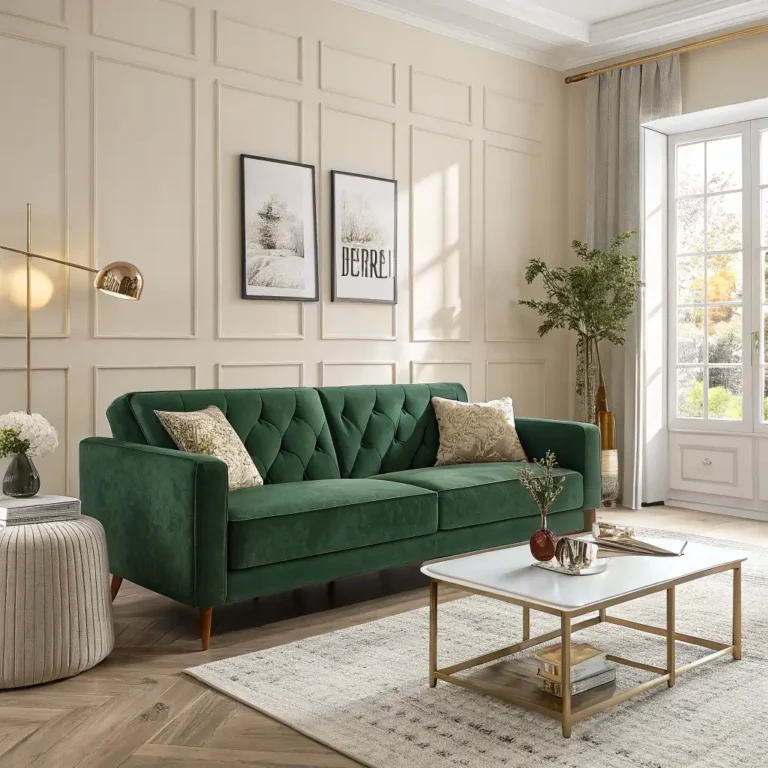 15 Elegant Green Velvet Sofa Living Room Ideas for Any Home