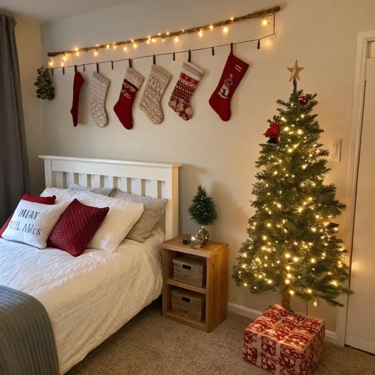 15 Festive Christmas Decorations Bedroom Ideas to Brighten Rooms