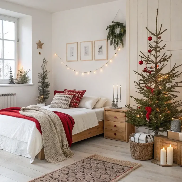15 Charming Christmas Decor Ideas Bedroom for Winter Bliss