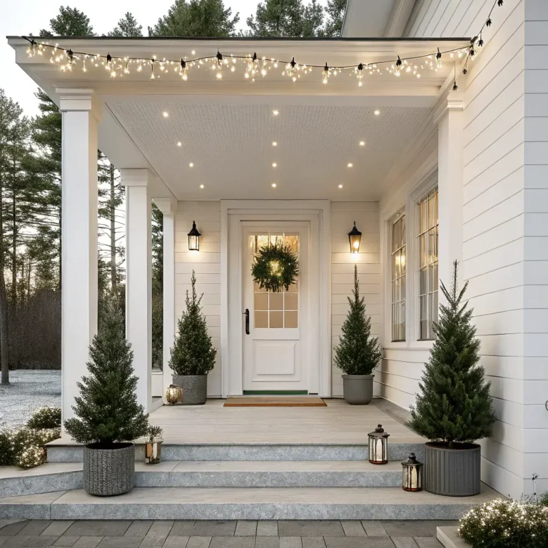 15 Festive Front Porch Christmas Decor Ideas for Winter Cheer