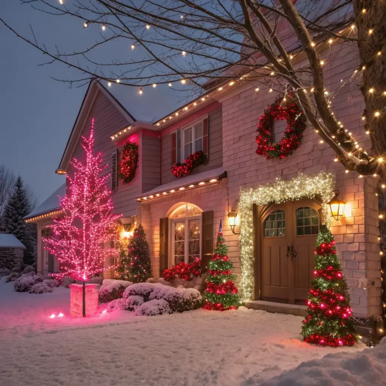 10 Magical Pink Red and Green Christmas Ideas for Your Home