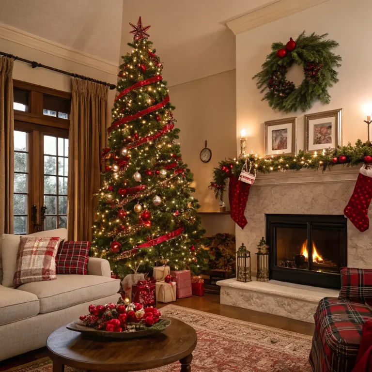 10 Gorgeous Living Room Christmas Decor Ideas for Festive Glow