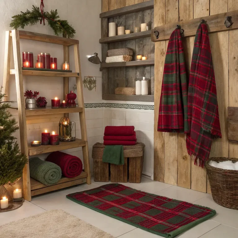 15 Cozy Christmas Bathroom Decor Ideas for Small Spaces
