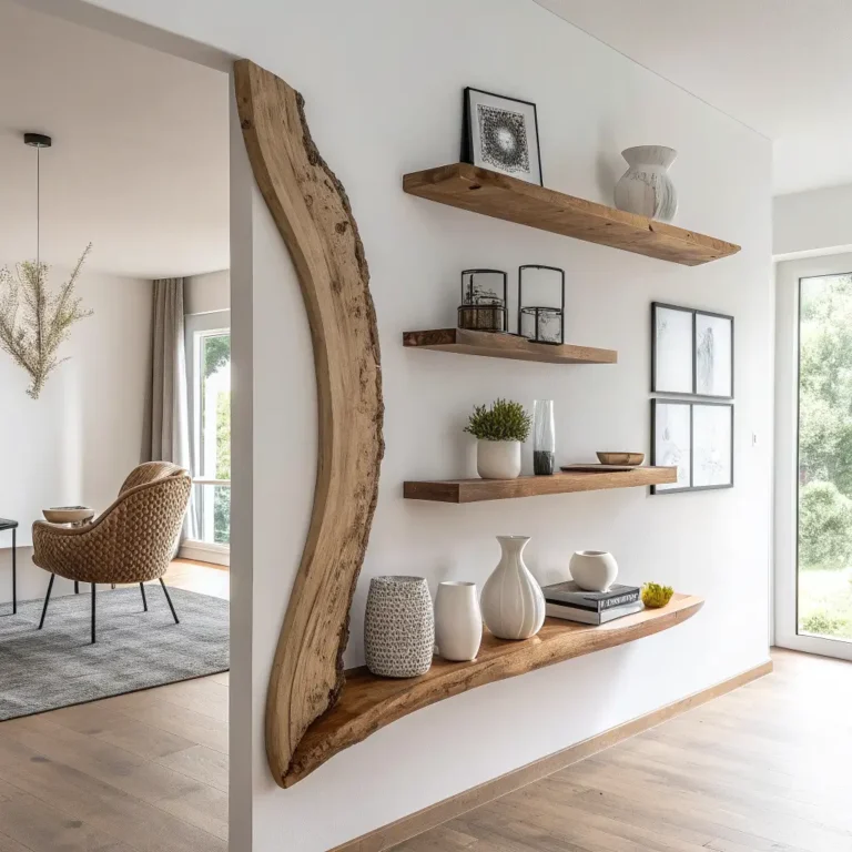 10 Eye-Catching Live Edge Shelves Ideas for Every Room