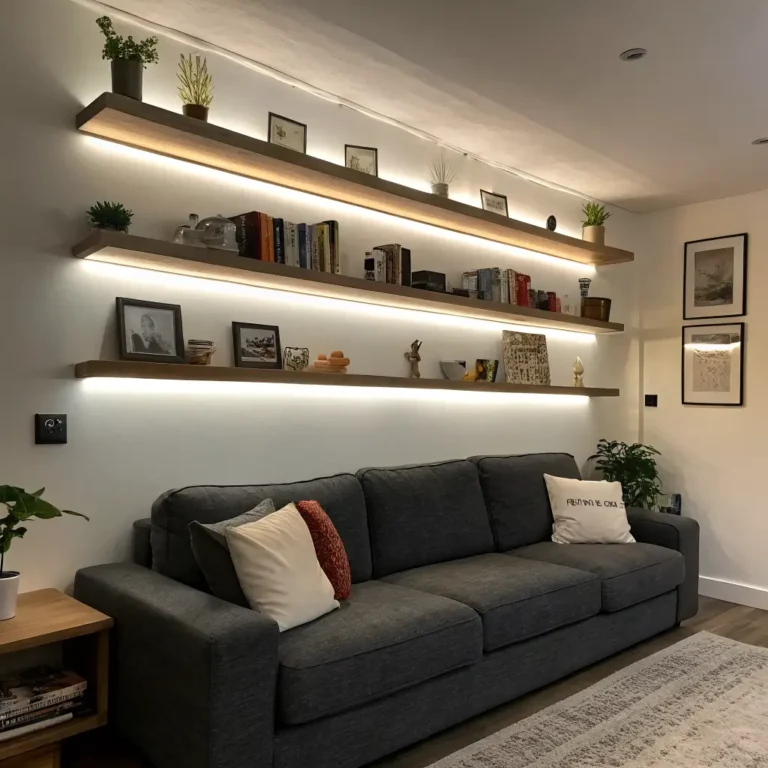 15 Beautiful Shelves Above Couch Ideas That Wow Your Guests